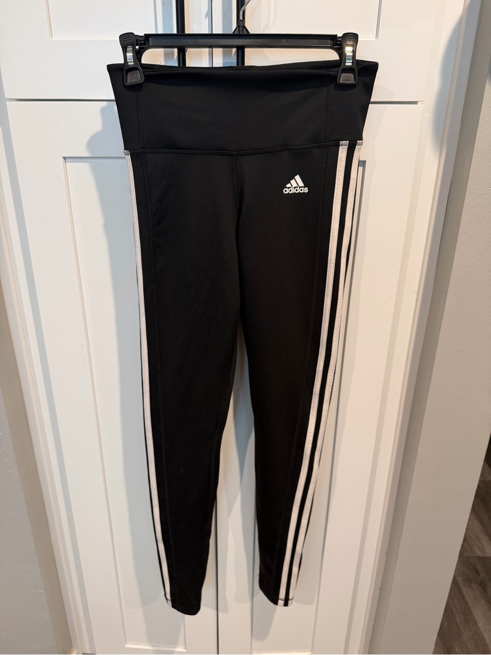 Adidas Black 3-Stripe Performance Leggings